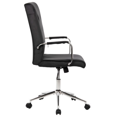 ΚΑΡΕΚΛΑ ΓΡΑΦΕΙΟΥ ART MASION FROAKIE ΜΑΥΡΟ ΒΕΛΟΥΔΟ-INOX ΒΑΣΗ 58x61x105-113Yεκ.