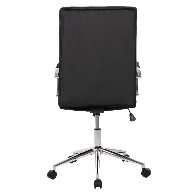 ΚΑΡΕΚΛΑ ΓΡΑΦΕΙΟΥ ART MASION FROAKIE ΜΑΥΡΟ ΒΕΛΟΥΔΟ-INOX ΒΑΣΗ 58x61x105-113Yεκ.