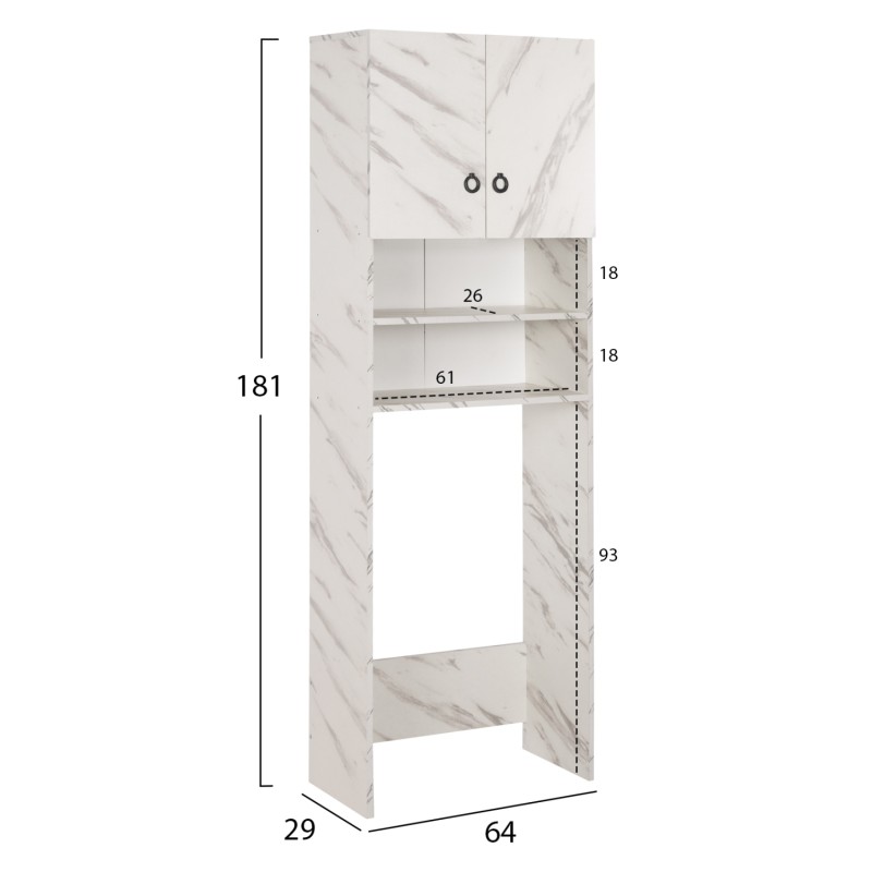 ΕΠΙΠΛΟ ΠΛΥΝΤΗΡΙΟΥ Art Maison Auburn - White Marblr (64x29x181εκ.) ΕΠΙΠΛΟ ΠΛΥΝΤΗΡΙΟΥ Art Maison Auburn - White Marblr (64x29x181εκ.)