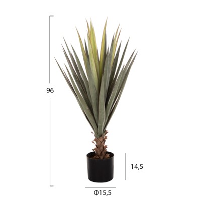 ΔΙΑΚΟΣΜΗΤΙΚΟ ΣΥΝΘΕΤΙΚΟ ΦΥΤΟ ART MAISON RISQUE SISAL AGAVE ΣΕ ΓΛΑΣΤΡΑ Φ15,5x14,5-96Υεκ. ΔΙΑΚΟΣΜΗΤΙΚΟ ΣΥΝΘΕΤΙΚΟ ΦΥΤΟ ART MAISON RISQUE SISAL AGAVE ΣΕ ΓΛΑΣΤΡΑ Φ15,5x14,5-96Υεκ.