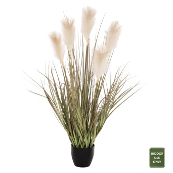 ΔΙΑΚΟΣΜΗΤΙΚΟ ΣΥΝΘΕΤΙΚΟ ΦΥΤΟ ART MAISON RHODEY GRASS + ΦΤΕΡΑ ΣΕ ΓΛΑΣΤΡΑ Φ14,5x12,5-95Yεκ.