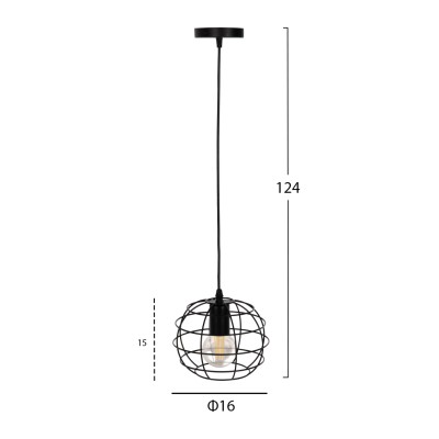 ΦΩΤΙΣΤΙΚΟ ΟΡΟΦΗΣ ART MAISON WOODLAND - BLACK (Φ16x124εκ) ΦΩΤΙΣΤΙΚΟ ΟΡΟΦΗΣ ART MAISON WOODLAND - BLACK (Φ16x124εκ)