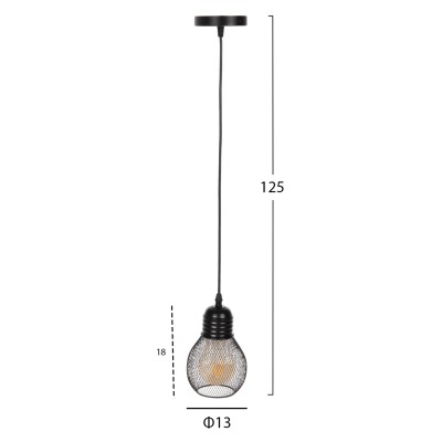 ΦΩΤΙΣΤΙΚΟ ΟΡΟΦΗΣ ART MAISON VISALIA - BLACK (Φ13x125εκ.) ΦΩΤΙΣΤΙΚΟ ΟΡΟΦΗΣ ART MAISON VISALIA - BLACK (Φ13x125εκ.)