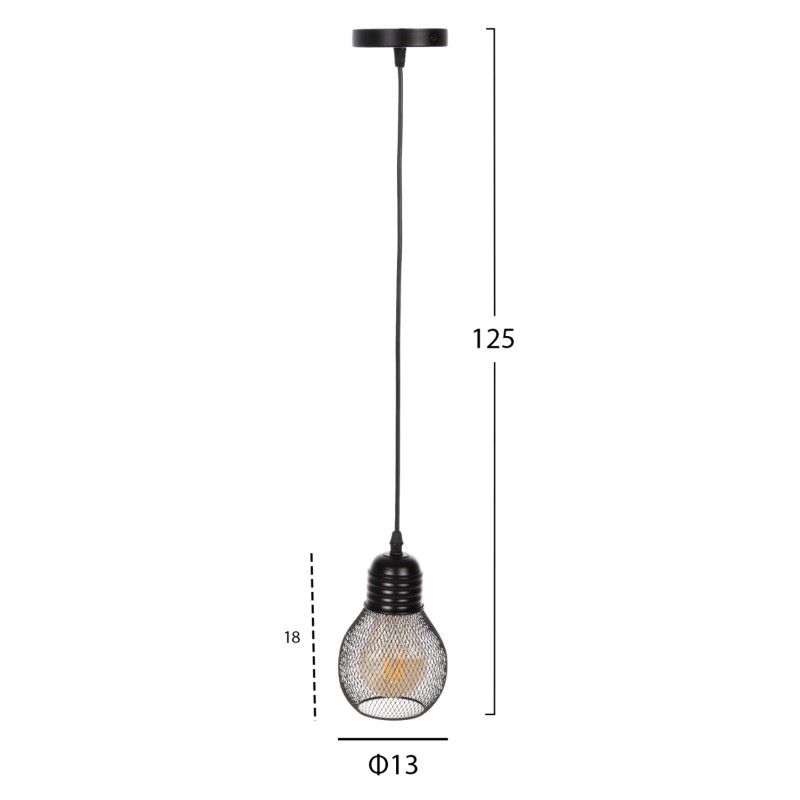 ΦΩΤΙΣΤΙΚΟ ΟΡΟΦΗΣ ART MAISON VISALIA - BLACK (Φ13x125εκ.) ΦΩΤΙΣΤΙΚΟ ΟΡΟΦΗΣ ART MAISON VISALIA - BLACK (Φ13x125εκ.)