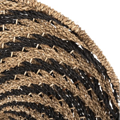 ΔΙΑΚΟΣΜΗΤΙΚΟ ΤΟΙΧΟΥ ΣΤΡΟΓΓΥΛΟ ART MAISON SWIRLIX ΣΠΙΡΑΛ ΟΨΗ-SEAGRASS ΣΕ ΜΑΥΡΟ-ΦΥΣΙΚΟ Φ61x3εκ.