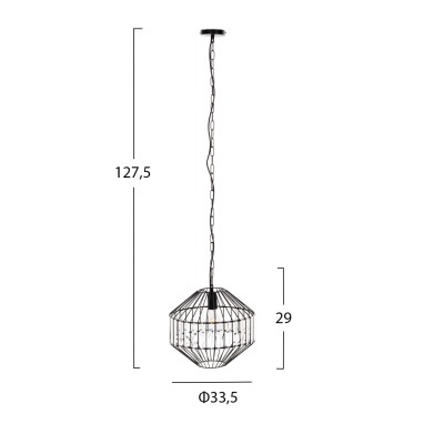 ΦΩΤΙΣΤΙΚΟ ΟΡΟΦΗΣ ART MAISON WOODLAND - BLACK (Φ33,5x29-127,5εκ.) ΦΩΤΙΣΤΙΚΟ ΟΡΟΦΗΣ ART MAISON WOODLAND - BLACK (Φ33,5x29-127,5εκ.)