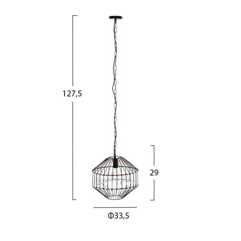 ΦΩΤΙΣΤΙΚΟ ΟΡΟΦΗΣ ART MAISON WOODLAND - BLACK (Φ33,5x29-127,5εκ.) ΦΩΤΙΣΤΙΚΟ ΟΡΟΦΗΣ ART MAISON WOODLAND - BLACK (Φ33,5x29-127,5εκ.)