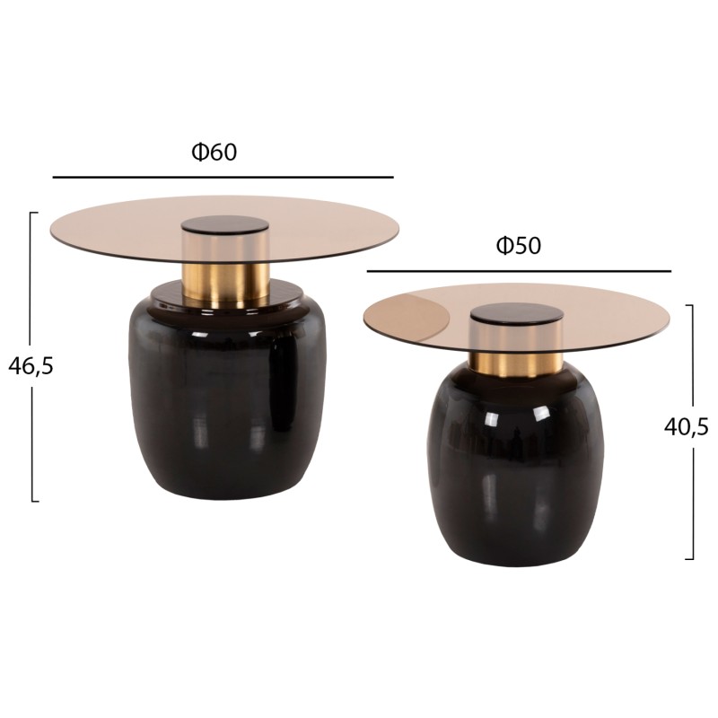 ΒΟΗΘΗΤΙΚΑ ΤΡΑΠΕΖΑΚΙΑ ART MAISON HUMENE - GOLD BROWN (Φ60&Φ50εκ.) ΒΟΗΘΗΤΙΚΑ ΤΡΑΠΕΖΑΚΙΑ ART MAISON HUMENE - GOLD BROWN (Φ60&Φ50εκ.)
