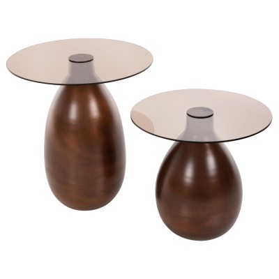 ΒΟΗΘΗΤΙΚΑ ΤΡΑΠΕΖΑΚΙΑ ART MAISON HUMENE - BRONZE (Φ44&Φ40εκ.) ΒΟΗΘΗΤΙΚΑ ΤΡΑΠΕΖΑΚΙΑ ART MAISON HUMENE - BRONZE (Φ44&Φ40εκ.)