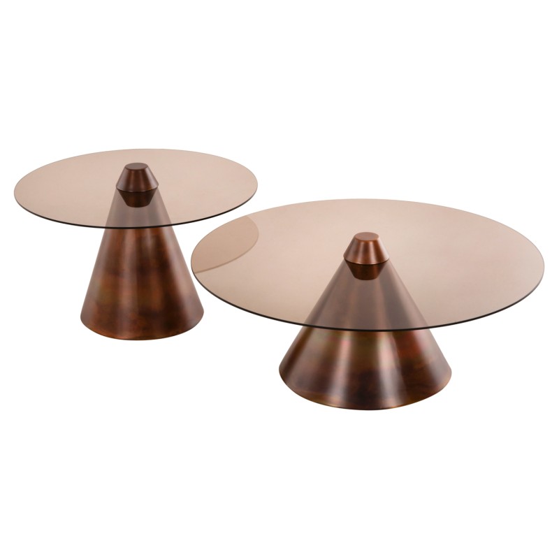 ΤΡΑΠΕΖΙA ΣΑΛΟΝΙΟΥ ART MAISON HUMENE - BRONZE (Φ80&Φ60εκ.) ΤΡΑΠΕΖΙA ΣΑΛΟΝΙΟΥ ART MAISON HUMENE - BRONZE (Φ80&Φ60εκ.)