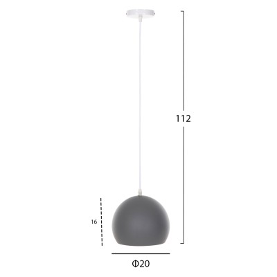 ΦΩΤΙΣΤΙΚΟ ΟΡΟΦΗΣ ART MAISON WHITTIER - WHITE GRAY (Φ20x112εκ.) ΦΩΤΙΣΤΙΚΟ ΟΡΟΦΗΣ ART MAISON WHITTIER - WHITE GRAY (Φ20x112εκ.)