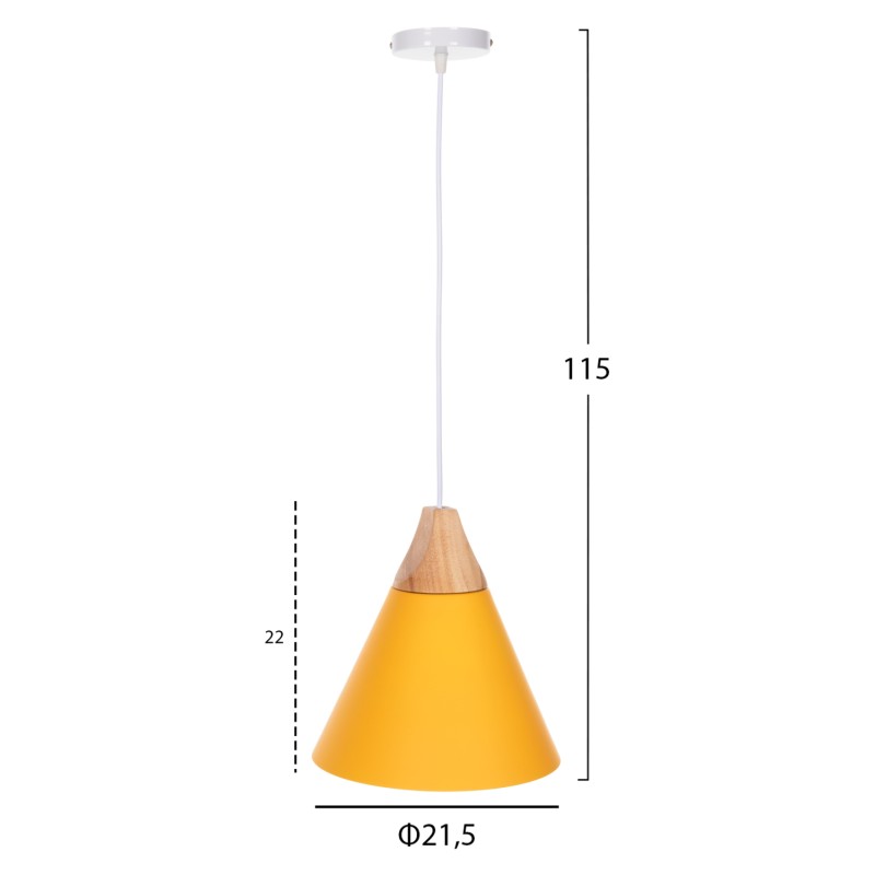 ΦΩΤΙΣΤΙΚΟ ΟΡΟΦΗΣ ART MAISON WATTS - YELLOW (Φ21,5x115εκ.) ΦΩΤΙΣΤΙΚΟ ΟΡΟΦΗΣ ART MAISON WATTS - YELLOW (Φ21,5x115εκ.)