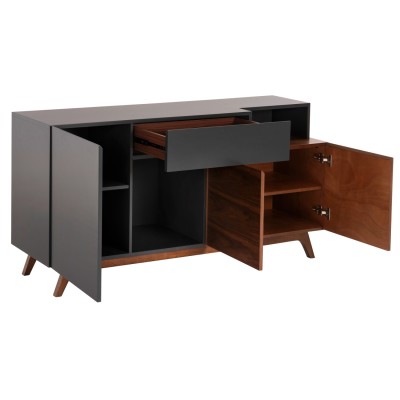 ΜΠΟΥΦΕΣ ART MAISON CONCORD - WALNUT GRAY (167x28-40x80εκ.) ΜΠΟΥΦΕΣ ART MAISON CONCORD - WALNUT GRAY (167x28-40x80εκ.)