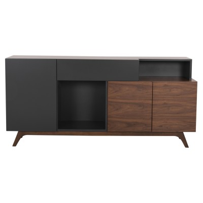 ΜΠΟΥΦΕΣ ART MAISON CONCORD - WALNUT GRAY (167x28-40x80εκ.) ΜΠΟΥΦΕΣ ART MAISON CONCORD - WALNUT GRAY (167x28-40x80εκ.)