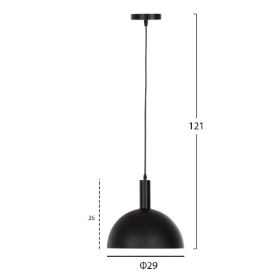 ΦΩΤΙΣΤΙΚΟ ΟΡΟΦΗΣ ART MAISON WHITTIER - BLACK (Φ29Χ121εκ) ΦΩΤΙΣΤΙΚΟ ΟΡΟΦΗΣ ART MAISON WHITTIER - BLACK (Φ29Χ121εκ)