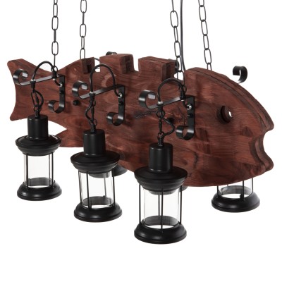 ΦΩΤΙΣΤΙΚΟ ΟΡΟΦΗΣ 6ΦΩΤΟ ART MAISON YORBA - BROWN BLACK (95x35x116εκ) ΦΩΤΙΣΤΙΚΟ ΟΡΟΦΗΣ 6ΦΩΤΟ ART MAISON YORBA - BROWN BLACK (95x35x116εκ)