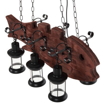 ΦΩΤΙΣΤΙΚΟ ΟΡΟΦΗΣ 6ΦΩΤΟ ART MAISON YORBA - BROWN BLACK (95x35x116εκ) ΦΩΤΙΣΤΙΚΟ ΟΡΟΦΗΣ 6ΦΩΤΟ ART MAISON YORBA - BROWN BLACK (95x35x116εκ)
