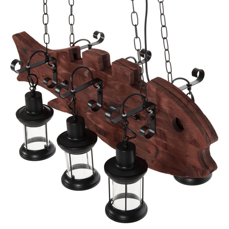ΦΩΤΙΣΤΙΚΟ ΟΡΟΦΗΣ 6ΦΩΤΟ ART MAISON YORBA - BROWN BLACK (95x35x116εκ) ΦΩΤΙΣΤΙΚΟ ΟΡΟΦΗΣ 6ΦΩΤΟ ART MAISON YORBA - BROWN BLACK (95x35x116εκ)