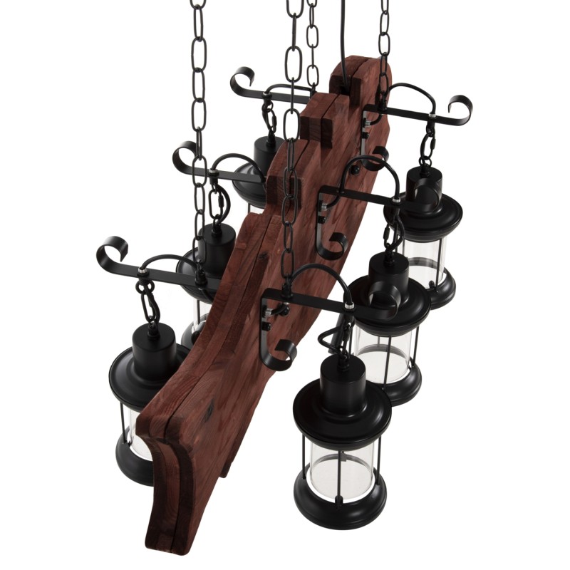 ΦΩΤΙΣΤΙΚΟ ΟΡΟΦΗΣ 6ΦΩΤΟ ART MAISON YORBA - BROWN BLACK (95x35x116εκ) ΦΩΤΙΣΤΙΚΟ ΟΡΟΦΗΣ 6ΦΩΤΟ ART MAISON YORBA - BROWN BLACK (95x35x116εκ)