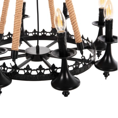 ΦΩΤΙΣΤΙΚΟ ΟΡΟΦΗΣ 8ΦΩΤΟ ART MAISON YORBA - NATURAL BLACK (Φ66x131εκ.) ΦΩΤΙΣΤΙΚΟ ΟΡΟΦΗΣ 8ΦΩΤΟ ART MAISON YORBA - NATURAL BLACK (Φ66x131εκ.)