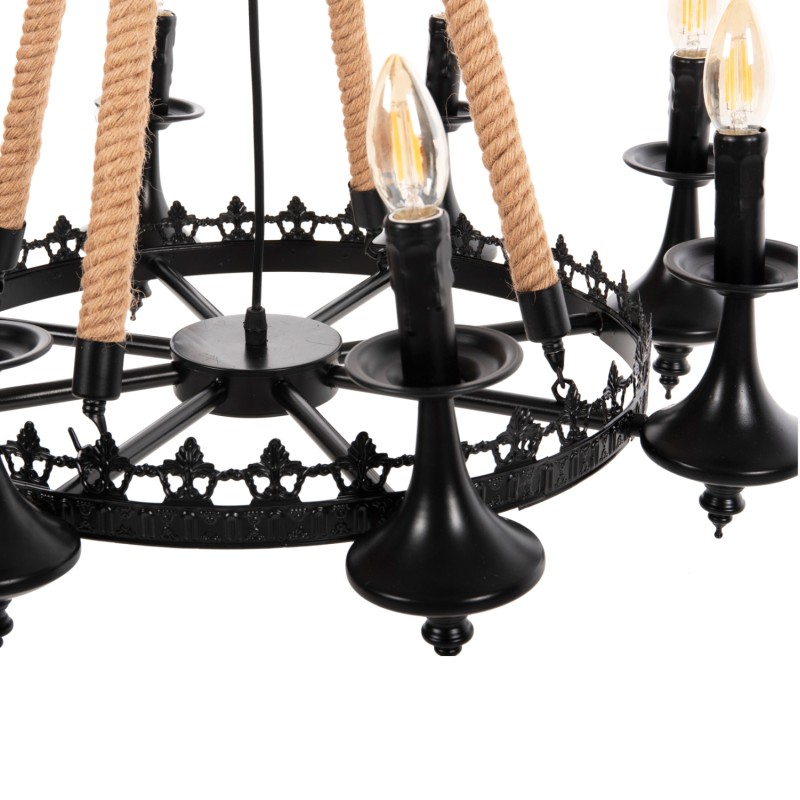 ΦΩΤΙΣΤΙΚΟ ΟΡΟΦΗΣ 8ΦΩΤΟ ART MAISON YORBA - NATURAL BLACK (Φ66x131εκ.) ΦΩΤΙΣΤΙΚΟ ΟΡΟΦΗΣ 8ΦΩΤΟ ART MAISON YORBA - NATURAL BLACK (Φ66x131εκ.)