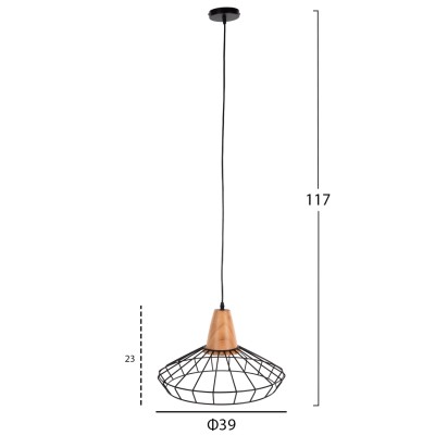 ΦΩΤΙΣΤΙΚΟ ΟΡΟΦΗΣ ART MAISON WATTS - BLACK WOOD (Φ39x117εκ) ΦΩΤΙΣΤΙΚΟ ΟΡΟΦΗΣ ART MAISON WATTS - BLACK WOOD (Φ39x117εκ)