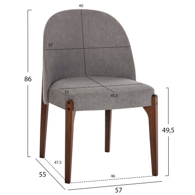 ΚΑΡΕΚΛΑ Art Maison Buffalo - Gray (57x55x86Υεκ.) ΚΑΡΕΚΛΑ Art Maison Buffalo - Gray (57x55x86Υεκ.)