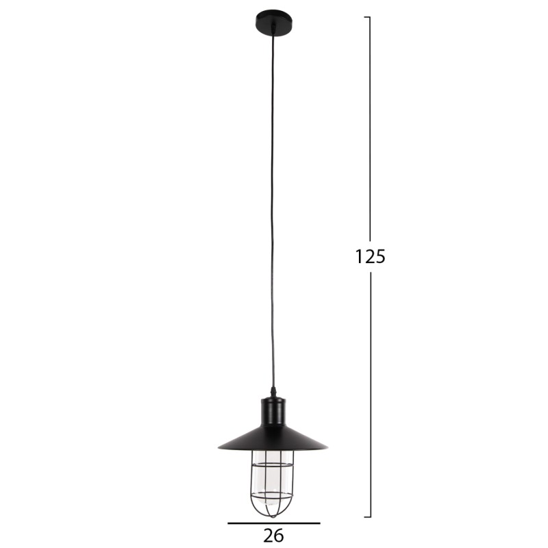 ΦΩΤΙΣΤΙΚΟ ΟΡΟΦΗΣ ART MAISON WHITTIER - BLACK (Φ26x125cm) ΦΩΤΙΣΤΙΚΟ ΟΡΟΦΗΣ ART MAISON WHITTIER - BLACK (Φ26x125cm)
