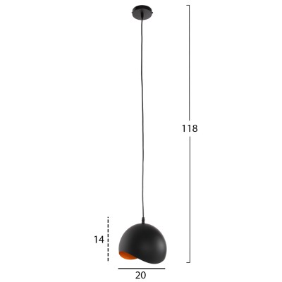 ΦΩΤΙΣΤΙΚΟ ΟΡΟΦΗΣ ART MAISON VISALIA - BLACK (Φ20x118εκ.) ΦΩΤΙΣΤΙΚΟ ΟΡΟΦΗΣ ART MAISON VISALIA - BLACK (Φ20x118εκ.)