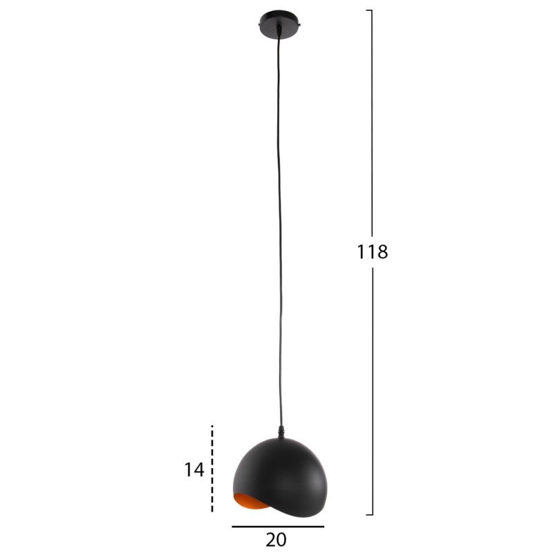 ΦΩΤΙΣΤΙΚΟ ΟΡΟΦΗΣ ART MAISON VISALIA - BLACK (Φ20x118εκ.) ΦΩΤΙΣΤΙΚΟ ΟΡΟΦΗΣ ART MAISON VISALIA - BLACK (Φ20x118εκ.)