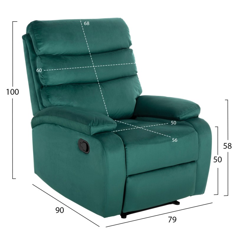 ΠΟΛΥΘΡΟΝΑ RELAX ART MAISON RAMSEY - CYPRESS GREEN (80x93x100Υεκ.) ΠΟΛΥΘΡΟΝΑ RELAX ART MAISON RAMSEY - CYPRESS GREEN (80x93x100Υεκ.)