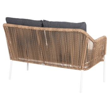 ΚΑΝΑΠΕΣ ΕΞ.ΧΩΡΟΥ Art Maison Chewie ΑΛΟΥΜΙΝΙΟ ΛΕΥΚΟ-ΣΥΝΘ.RATTAN ΜΠΕΖ-ΑΝΘΡΑΚΙ ΜΑΞΙΛΑΡΙΑ