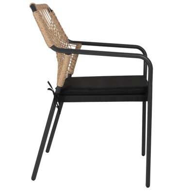 ΠΟΛΥΘΡΟΝΑ ΑΛΟΥΜΙΝΙΟΥ ART MAISON HARDBALL ΣΚΟΥΡΟΣ ΓΚΡΙ ΣΚΕΛΕΤΟΣ ΜΕ WICKER ΜΠΕΖ & ΜΑΥΡΟ ΜΑΞΙΛΑΡΙ