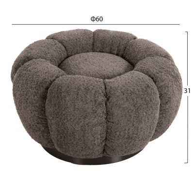 Σκαμπώ Art Maison Los Angeles - Gray (Φ60x31εκ.) Σκαμπώ Art Maison Los Angeles - Gray (Φ60x31εκ.)