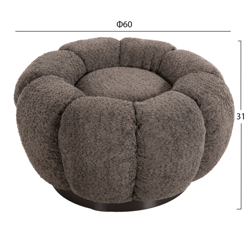 Σκαμπώ Art Maison Los Angeles - Gray (Φ60x31εκ.) Σκαμπώ Art Maison Los Angeles - Gray (Φ60x31εκ.)