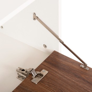 ΠΑΠΟΥΤΣΟΘΗΚΗ 3ΘΕΣΕΩΝ ART MAISON URSALUNA ΜΕΛΑΜΙΝΗ ΣΕ ΚΑΡΥΔΙ-ΛΕΥΚΟ 90Χ30Χ93Yεκ.