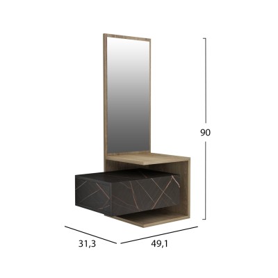 Έπιπλο εισόδου με καθρέπτη Art Maison Copeland - Natural Black Marble (49,1x31,3x90Υεκ) Έπιπλο εισόδου με καθρέπτη Art Maison Copeland - Natural Black Marble (49,1x31,3x90Υεκ)