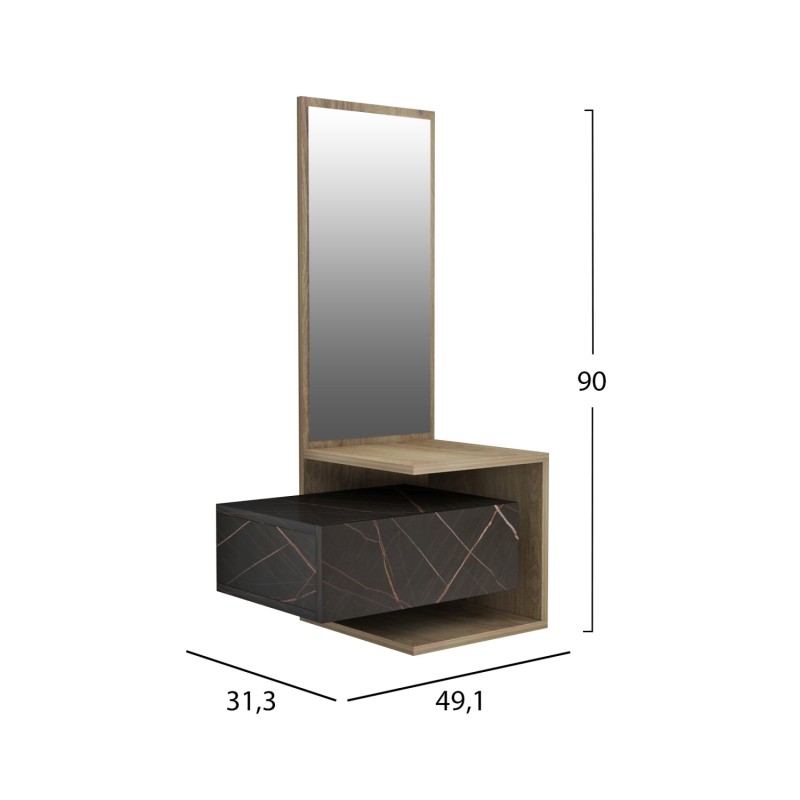 Έπιπλο εισόδου με καθρέπτη Art Maison Copeland - Natural Black Marble (49,1x31,3x90Υεκ) Έπιπλο εισόδου με καθρέπτη Art Maison Copeland - Natural Black Marble (49,1x31,3x90Υεκ)