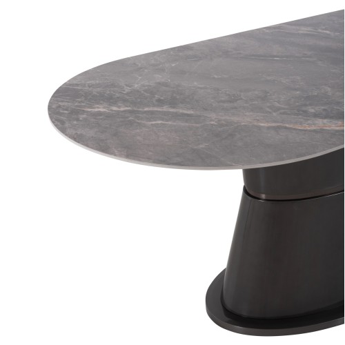 Τραπέζι Τραπεζαρίας Art Maison Phoenix - Gray Charcoal (180x90x76εκ.)