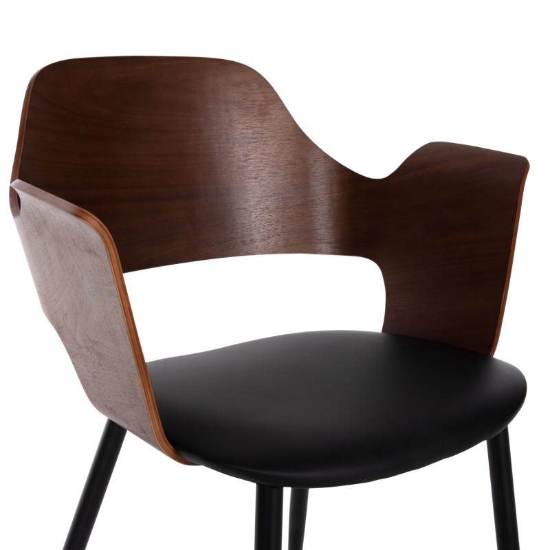 ΚΑΡΕΚΛΑ ART MAISON DINUBA - WALNUT BLACK (55,5x50x79Υεκ.)