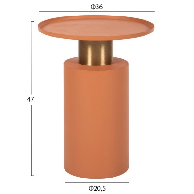 ΒΟΗΘΗΤΙΚΟ ΤΡΑΠΕΖΑΚΙ ART MAISON HUMENE - ORANGE GOLD BRONZE (Φ36x47εκ.) ΒΟΗΘΗΤΙΚΟ ΤΡΑΠΕΖΑΚΙ ART MAISON HUMENE - ORANGE GOLD BRONZE (Φ36x47εκ.)