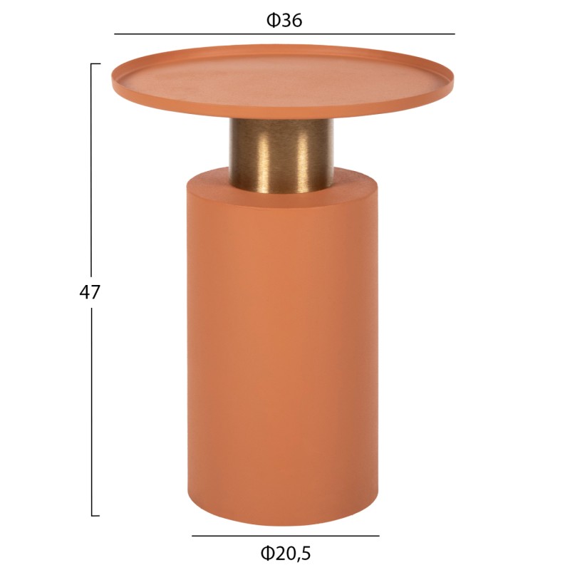 ΒΟΗΘΗΤΙΚΟ ΤΡΑΠΕΖΑΚΙ ART MAISON HUMENE - ORANGE GOLD BRONZE (Φ36x47εκ.) ΒΟΗΘΗΤΙΚΟ ΤΡΑΠΕΖΑΚΙ ART MAISON HUMENE - ORANGE GOLD BRONZE (Φ36x47εκ.)