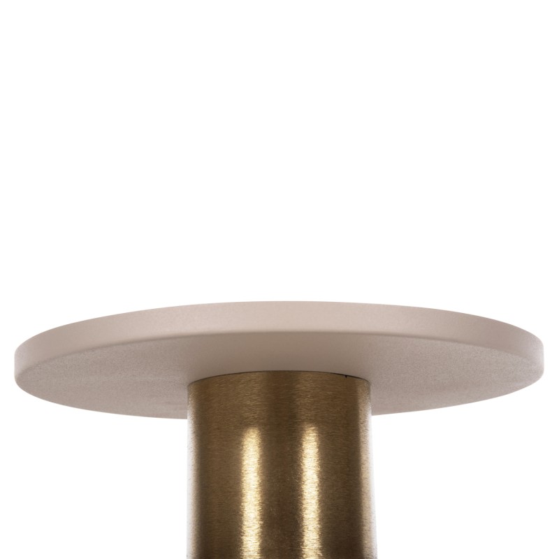 ΒΟΗΘΗΤΙΚΟ ΤΡΑΠΕΖΑΚΙ ART MAISON HUMENE - ECRU GOLD BRONZE (Φ30,5x42εκ.)