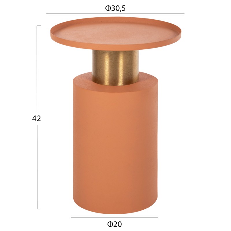 ΒΟΗΘΗΤΙΚΟ ΤΡΑΠΕΖΑΚΙ ART MAISON HUMENE - ORANGE GOLD BRONZE (Φ30,5x42εκ.) ΒΟΗΘΗΤΙΚΟ ΤΡΑΠΕΖΑΚΙ ART MAISON HUMENE - ORANGE GOLD BRONZE (Φ30,5x42εκ.)