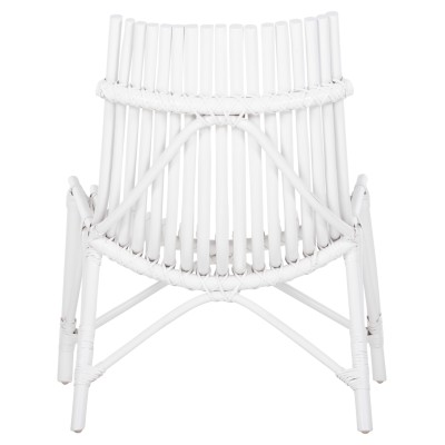 ΚΑΡΕΚΛΑ ΕΞΩΤ.ΧΩΡΟΥ ART MAISON CLARICE ΡΑΒΔΟΙ RATTAN ΣΕ ΛΕΥΚΟ ΧΡΩΜΑ 76x72x83Υεκ.