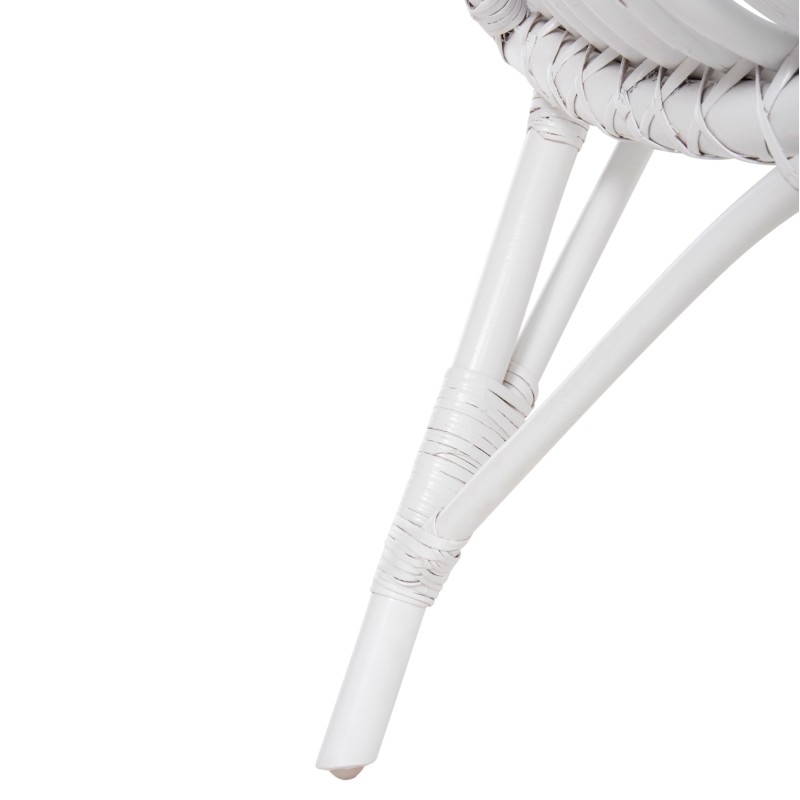 ΚΑΡΕΚΛΑ ΕΞΩΤ.ΧΩΡΟΥ ART MAISON CLARICE ΡΑΒΔΟΙ RATTAN ΣΕ ΛΕΥΚΟ ΧΡΩΜΑ 76x72x83Υεκ.