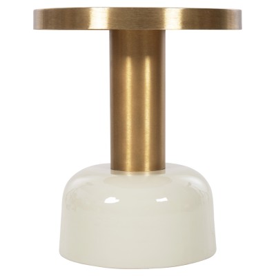 ΒΟΗΘΗΤΙΚΟ ΤΡΑΠΕΖΑΚΙ ART MAISON HUMENE - ECRU GOLD (Φ40,5x48εκ.) ΒΟΗΘΗΤΙΚΟ ΤΡΑΠΕΖΑΚΙ ART MAISON HUMENE - ECRU GOLD (Φ40,5x48εκ.)