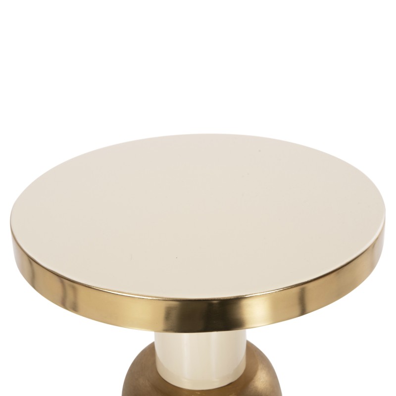 ΒΟΗΘΗΤΙΚΟ ΤΡΑΠΕΖΑΚΙ ART MAISON HUMENE - ECRU GOLD (Φ40,5x62εκ.) ΒΟΗΘΗΤΙΚΟ ΤΡΑΠΕΖΑΚΙ ART MAISON HUMENE - ECRU GOLD (Φ40,5x62εκ.)