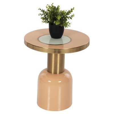 ΒΟΗΘΗΤΙΚΟ ΤΡΑΠΕΖΑΚΙ ART MAISON HUMENE - SOMON GOLD BEIGE (Φ40,5x45,5εκ.) ΒΟΗΘΗΤΙΚΟ ΤΡΑΠΕΖΑΚΙ ART MAISON HUMENE - SOMON GOLD BEIGE (Φ40,5x45,5εκ.)