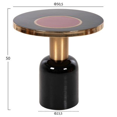 ΒΟΗΘΗΤΙΚΟ ΤΡΑΠΕΖΑΚΙ ART MAISON HUMENE - BLACK GOLD CHERRY (Φ50,5x50εκ.) ΒΟΗΘΗΤΙΚΟ ΤΡΑΠΕΖΑΚΙ ART MAISON HUMENE - BLACK GOLD CHERRY (Φ50,5x50εκ.)
